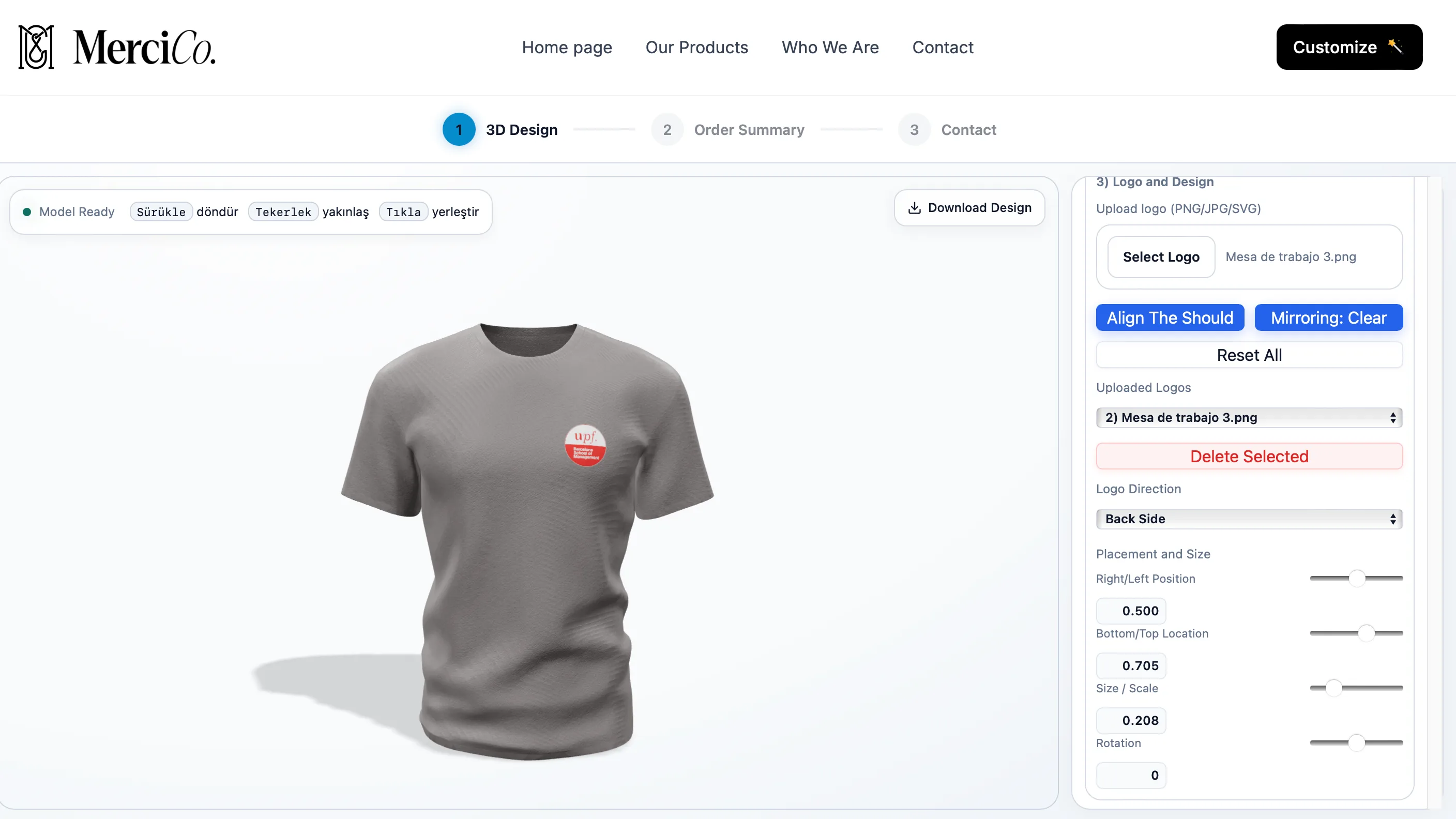 Mercico 3D Configurator